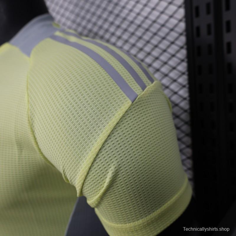 Player Version 2025 Algeria Light Yellow with Adidas Design Jersey