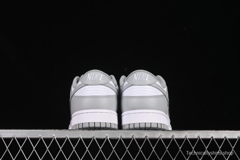 Nike SB Dunk Low White Grey Low-Top Casual Skate Shoes - HF5441-105