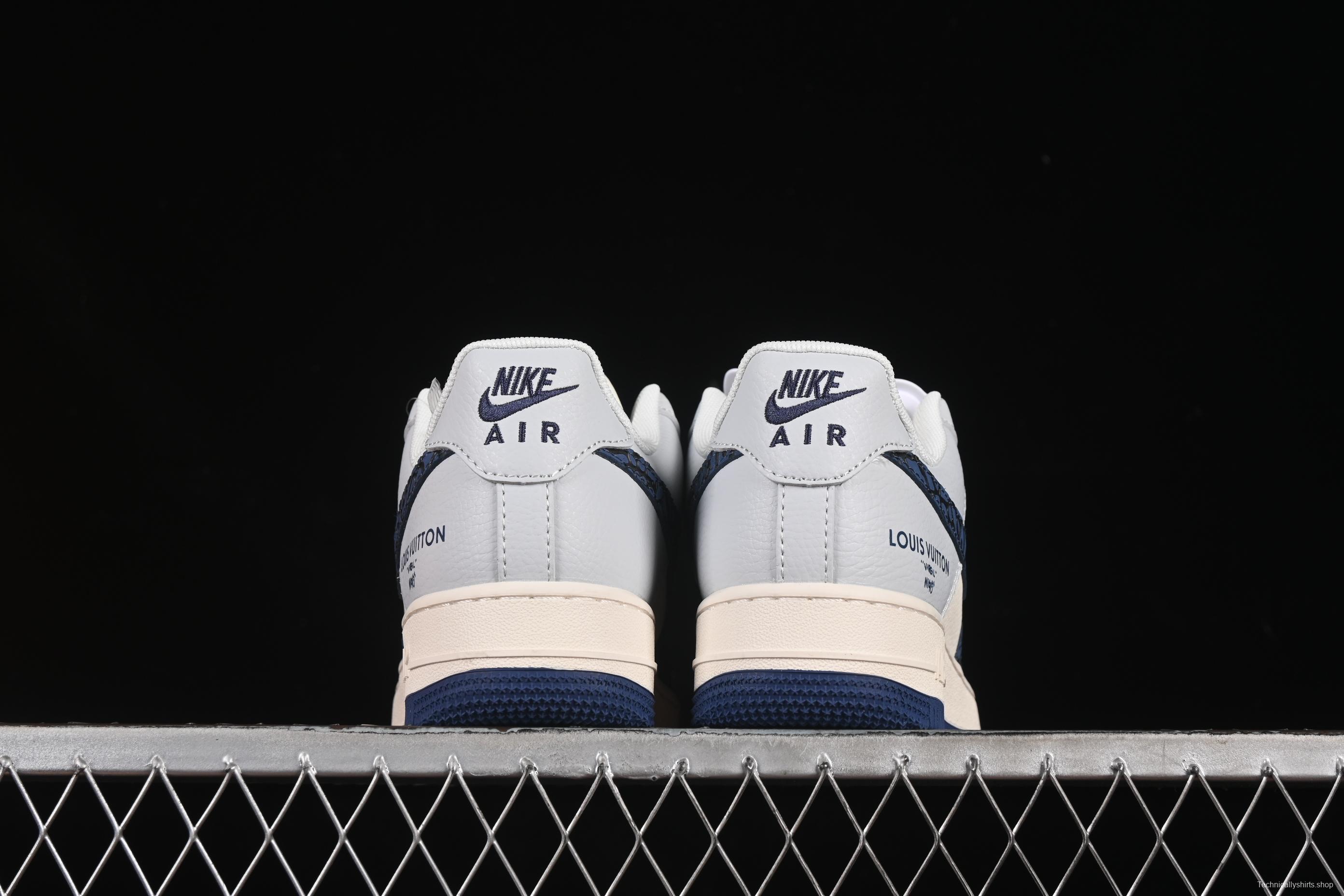 Nike Air Force 1 '07 Low LV Collaboration Blue Stone Grain Casual Sneakers - JJ2508-701