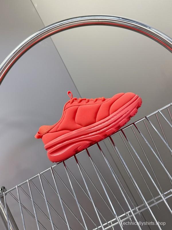 2025 Women Marni Red Fabric Sneakers