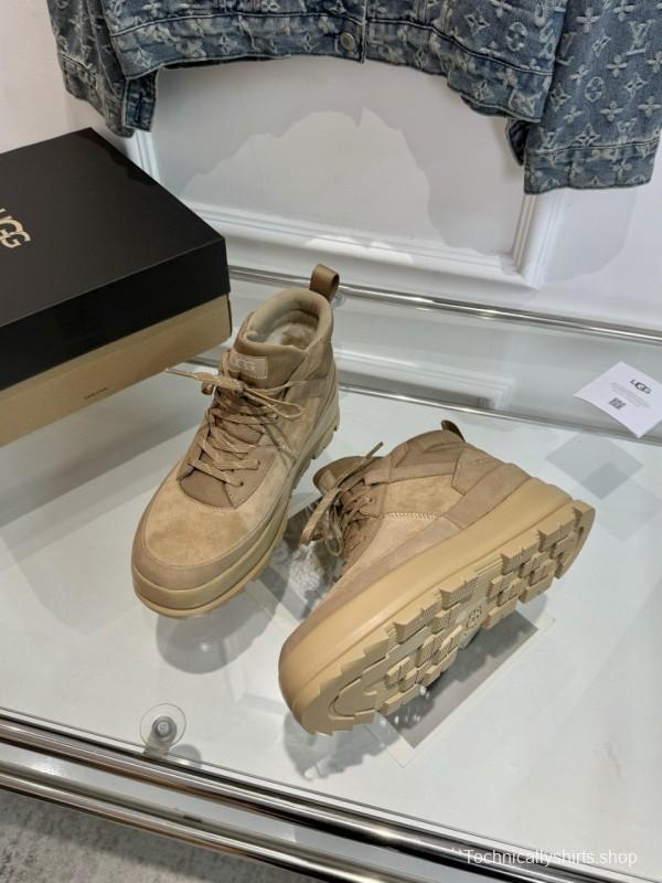 2024 Unisex UGG beige suede leather boots MJ00300