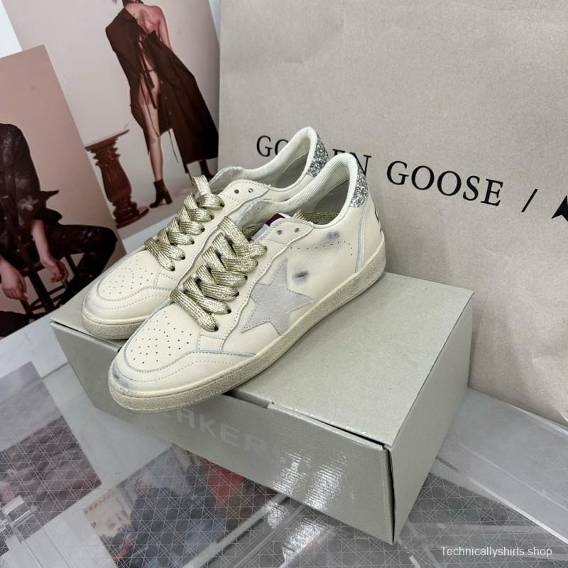 2024 Unisex GGDB White Grey Leather Suede Sneakers MJ00260