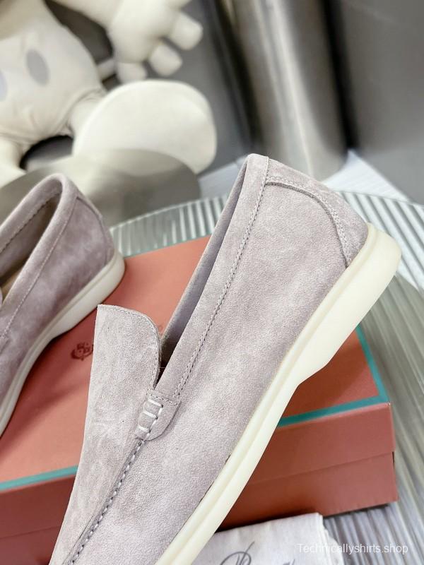 2024 Unisex Le Parmentier Beige Suede Loafers MJ00270