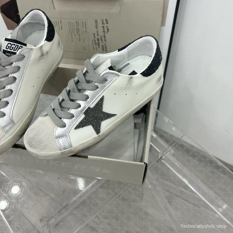 2025 Unisex GGDB White Black Leather Sneakers