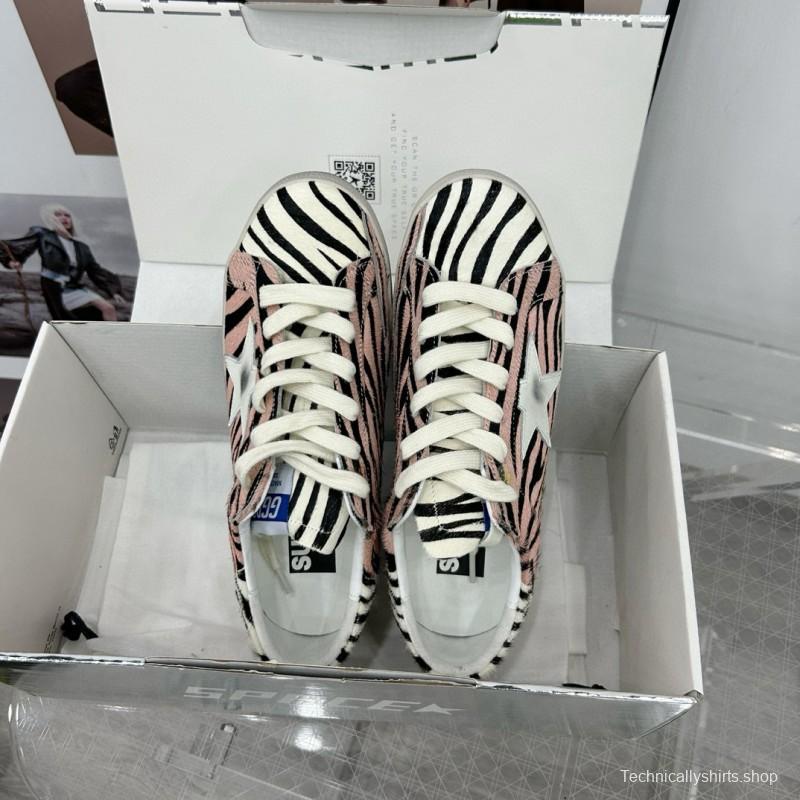 2025 Women GGDB Pink Black White Leather Suede Sneakers