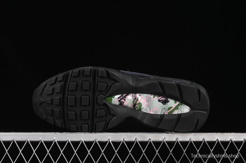 Nike Air Max 95 Retro Cushioned Running Shoes with Air-Sole Unit - FB2709-001