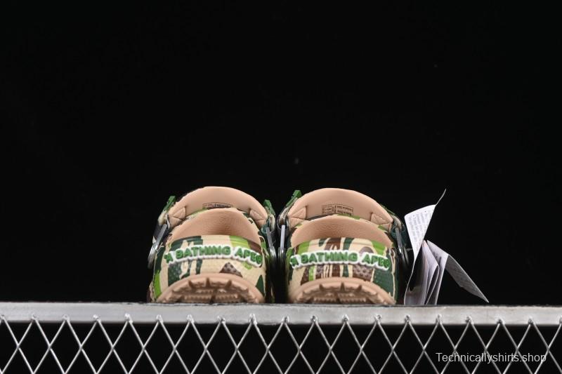 Bape x Crocs Classic Clog Camouflage Print Comfortable Versatile Clog - B.D4