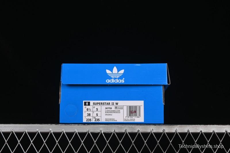 Adidas Superstar II Casual Sneakers with Shell Toe Design - JH7759