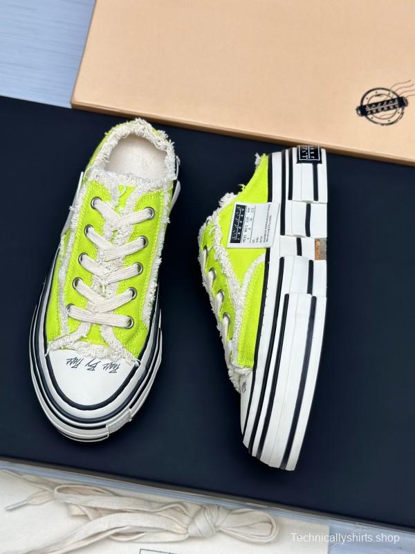 2025 Unisex XVESSEL Yellow White Canvas Plimsolls Vulcanized AS00240