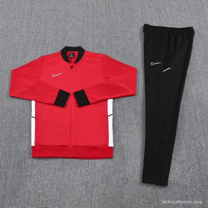2025 NIKE Red Full Zipper Jacket + Long Pants