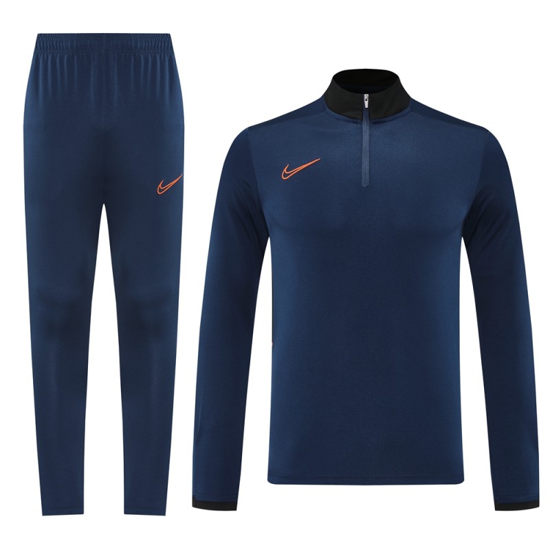 2025 Nike Navy Full Hoodie Zipper Jacket +Long Pants