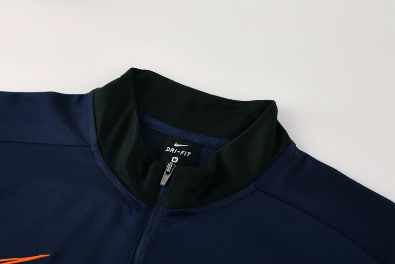 2025 Nike Navy Full Hoodie Zipper Jacket +Long Pants