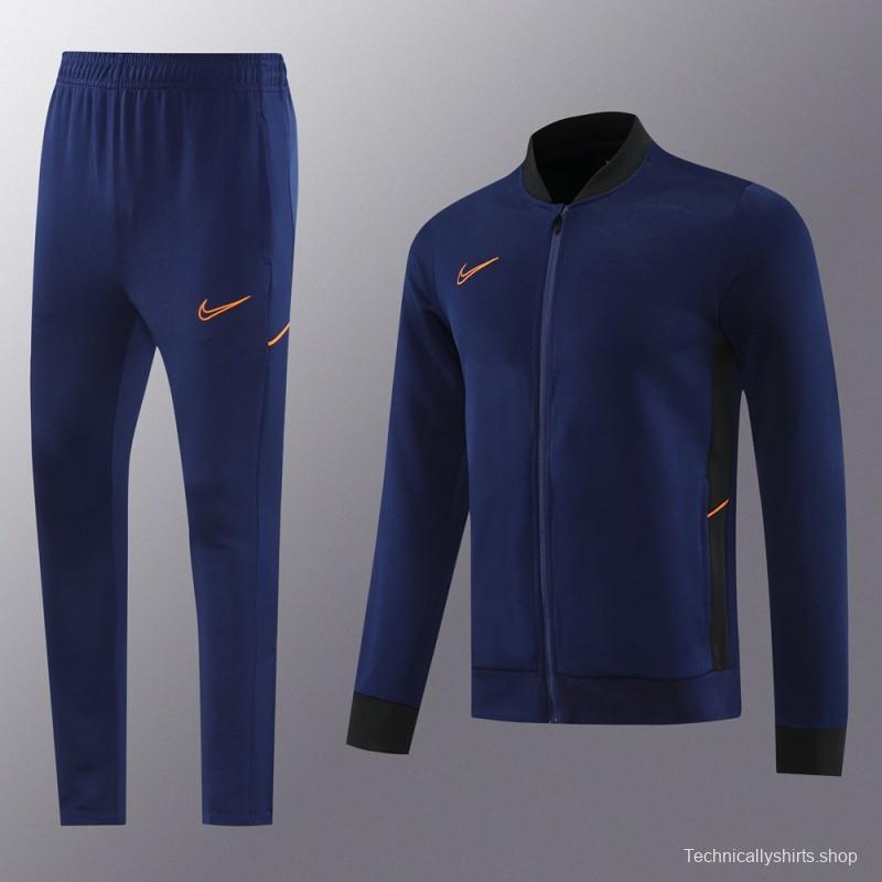2025 NIKE Navy Full Zipper Jacket + Long Pants
