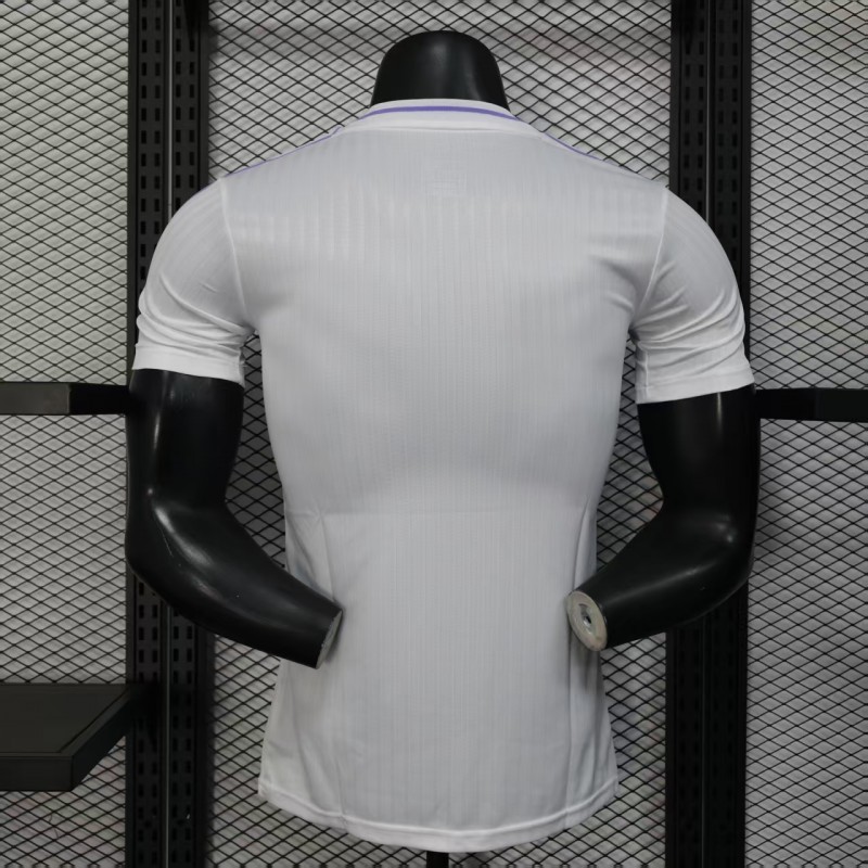 Player Version 25/26 Real Madrid White with Purple Trim Jersey