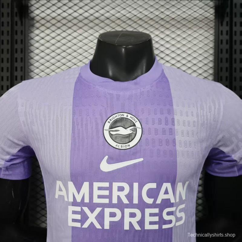 Player Version 25/26 Brighton Hove Albion Away Jersey