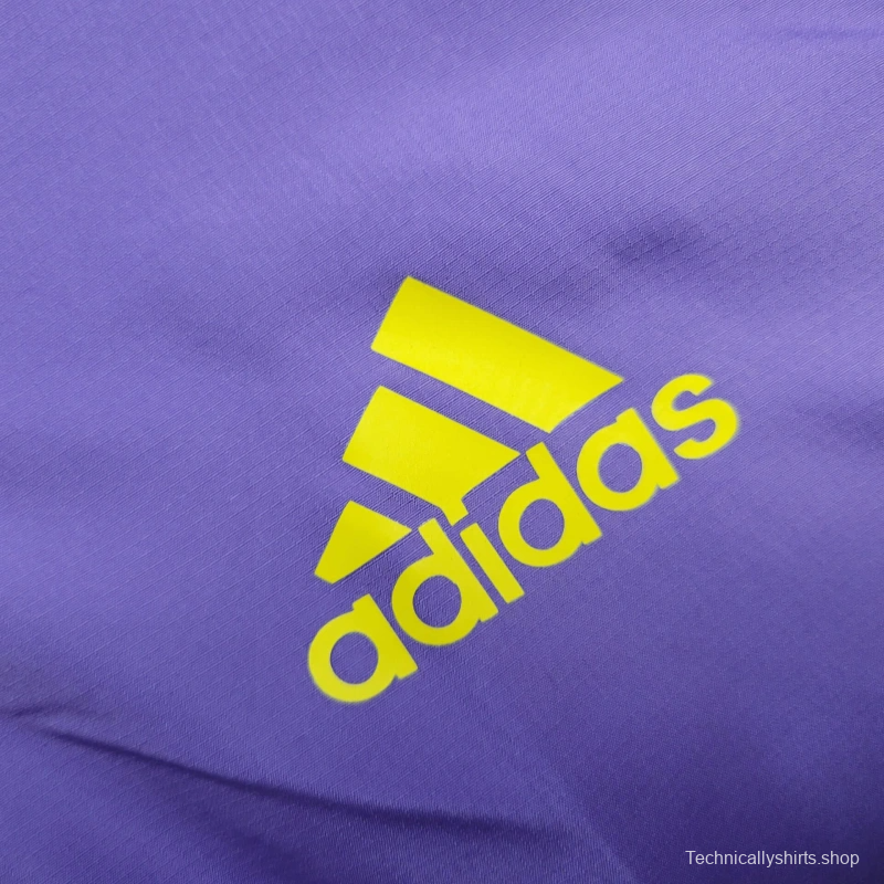 25/26 Real Madrid Jacket Black/Purple Windbreaker