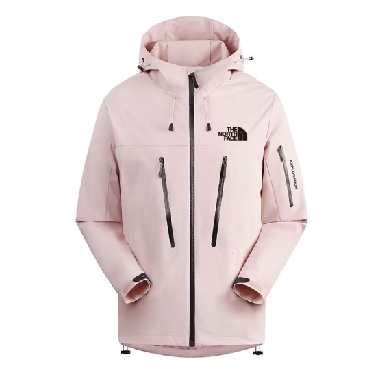 2025 The North Face Pink Long Waterproof Jacket