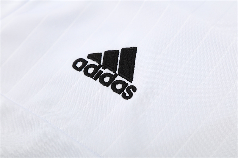 Retro 15/16 Real Madrid White Half Zipper Jacket
