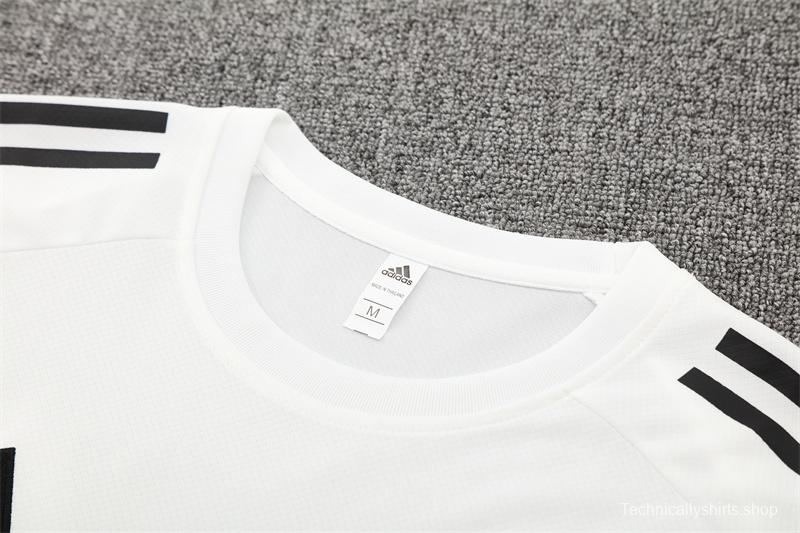 25/26 Manchester United White Purple Short Sleeve+Soccer Shorts