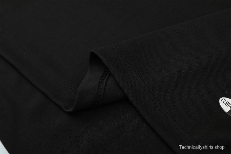 Retro 04/05 Real Madrid Black Half Zipper Jacket+Long Pants