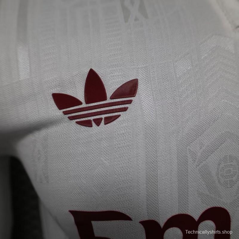 Player Version 25/26 Arsenal Third Long Sleeve White Jersey