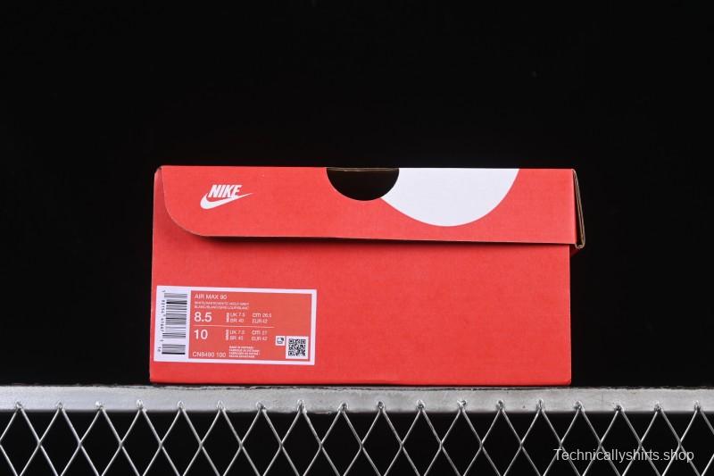 Nike Air Max 90 Retro Running Shoes with Max Air Cushion - CN8490-100