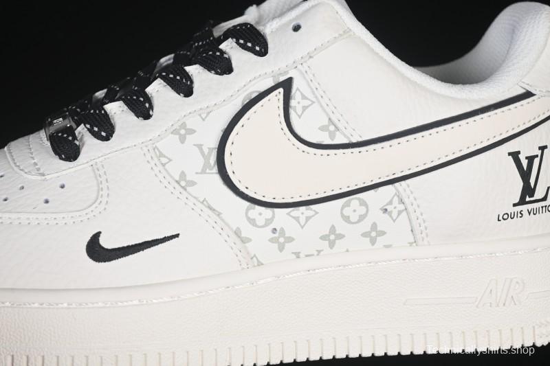Nike Air Force 1 '07 Low LV Collaboration Off-White Small Swoosh Casual Sneakers - CS5288-035