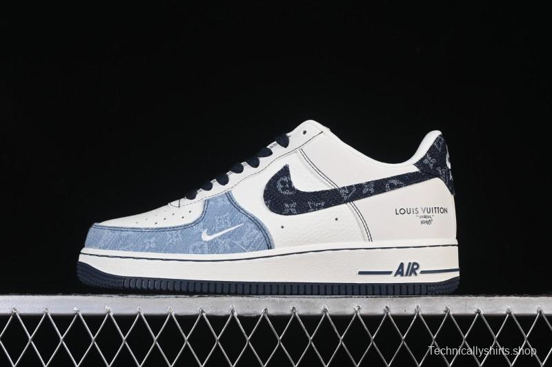 Nike Air Force 1 '07 Low LV Collaboration Denim Patchwork Casual Sneakers - SC0601-556