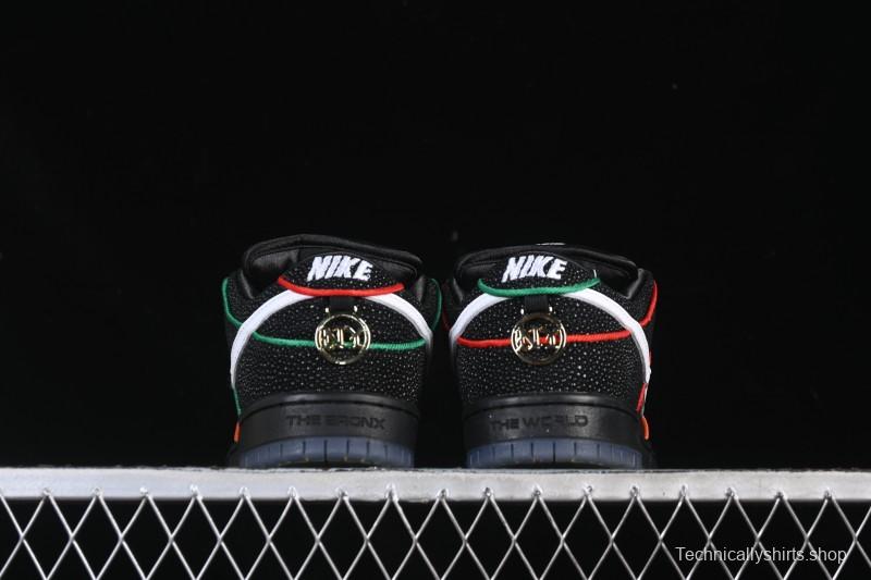 Nike Bronx Girls Skate SB Dunk Low Skateboarding Shoes - HV1664-001