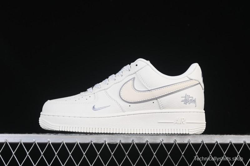 Nike Air Force 1 '07 Low Stussy Collaboration Beige Low-Top Casual Sneakers - CS5288-034
