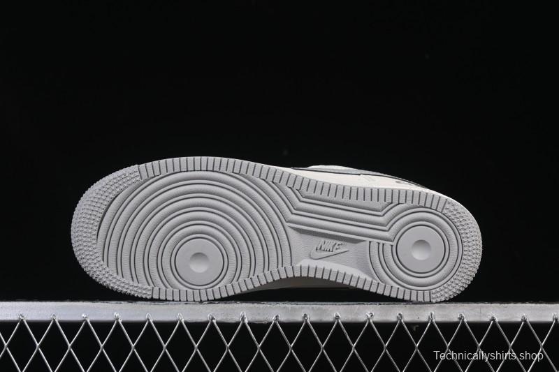 Nike Air Force 1 '07 Low Gucci Collaboration Ghost Face Beige Gray Casual Sneakers - QW5836-024