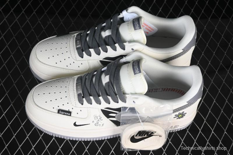 Nike Air Force 1 '07 Low Supreme Graffiti Beige Swoosh Casual Sneakers - QW5606-272