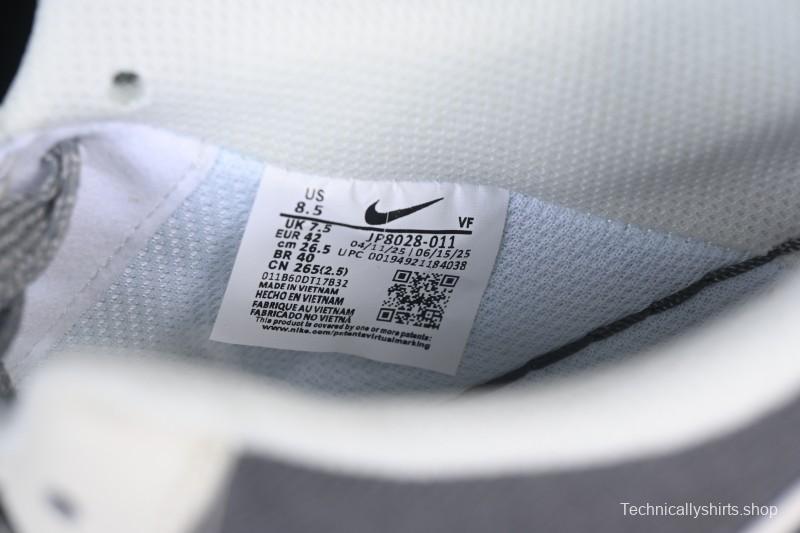 Nike Air Force 1'07 Low Stussy Collaboration Light Gray Canvas Casual Sneakers - JP8028-011