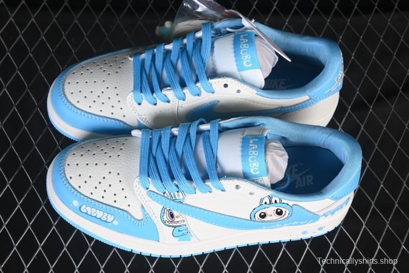 Nike Travis Scott x Fragment Design x Air Jordan 1 Low OG SP AJ1 Low Top Casual Sneakers - JW1188-165