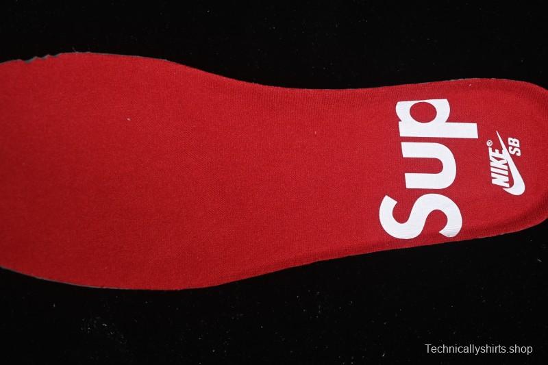 Nike Supreme x Nike SB Dunk Low Ocean Fog Limited Edition Black Warrior Low Top Casual Skate Shoes - HQ8487-001