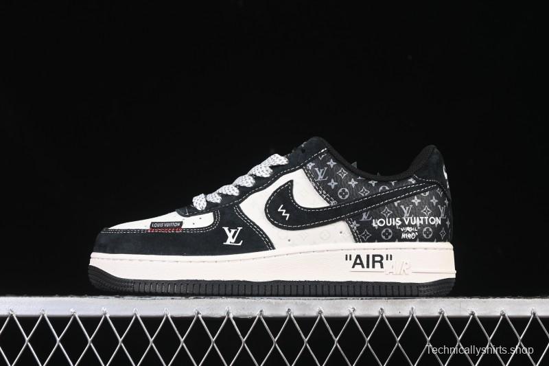 Nike Air Force 1 '07 Low LV Collaboration Stitched Label Print Casual Sneakers - CX5050-Y10