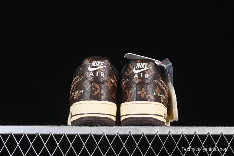 Nike Air Force 1 '07 Low LV Collaboration Coffee Gray Casual Sneakers - SC0601-563