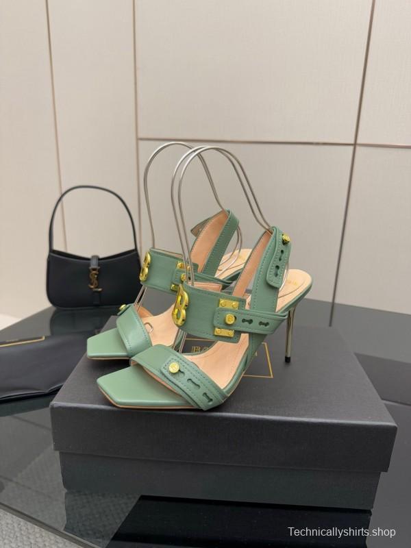 Balmain 2025/SS Metal Heel High Heel Sandals - KFY00320
