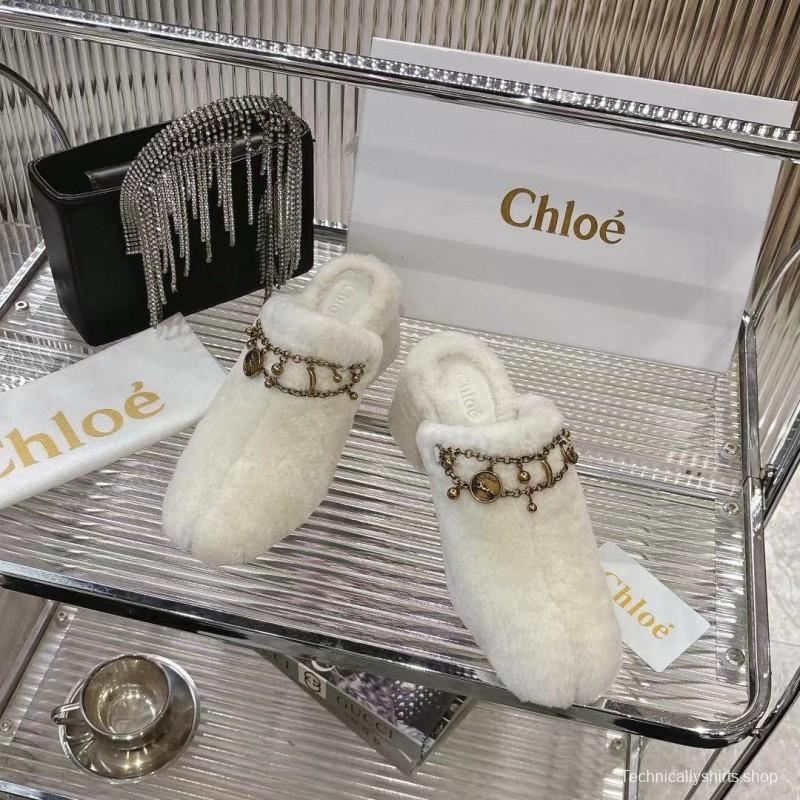 Chloe 2025/SS Real Fur Slippers - LY00320