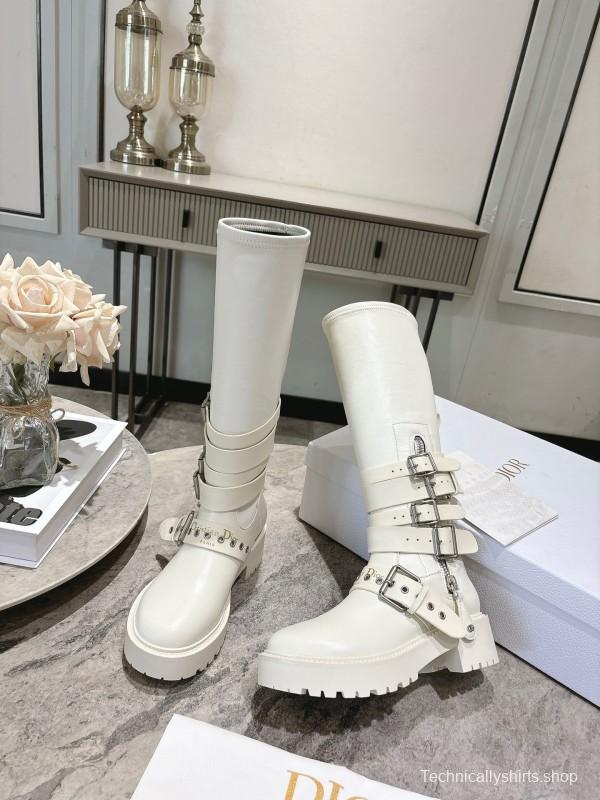 Dior 2025/SS Punk Style Strap Ankle Boots - KFY00470