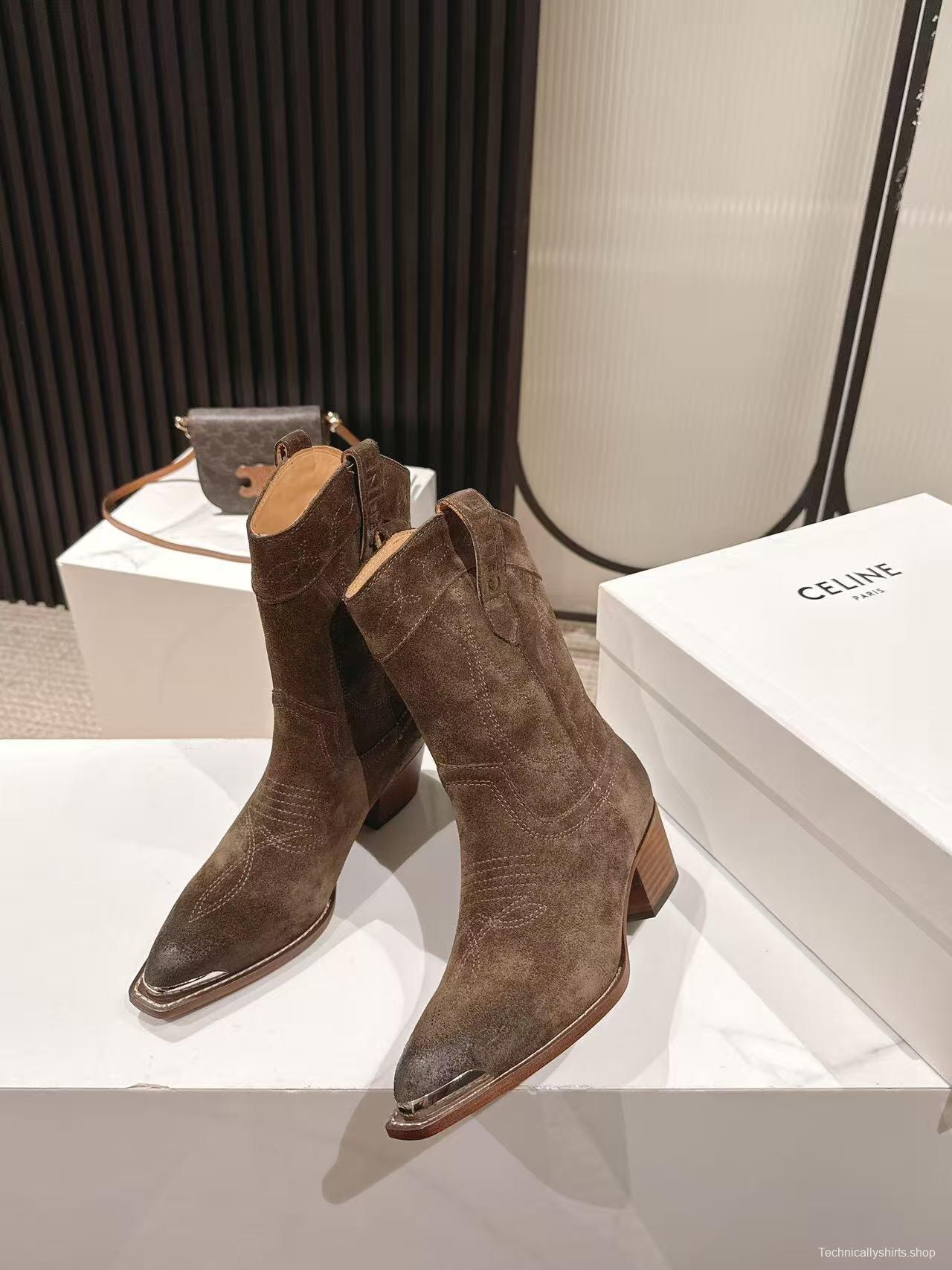 CELINE Fashion Boots 2025 SS Collection with Arch of Triumph Logo - LY00440