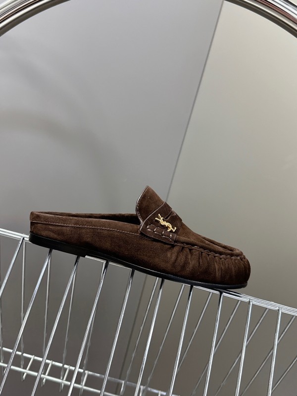 Saint Laurent Classic Loafer Mule Flats - KFY00320