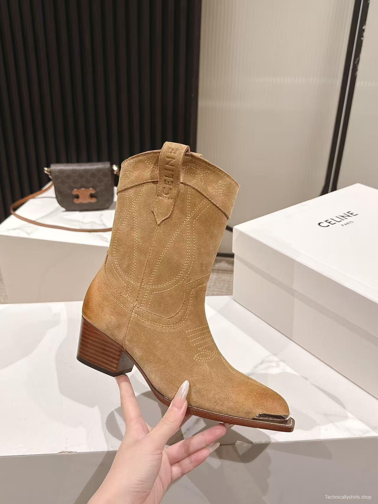 CELINE Fashion Boots 2025 SS Collection with Arch of Triumph Logo - LY00440