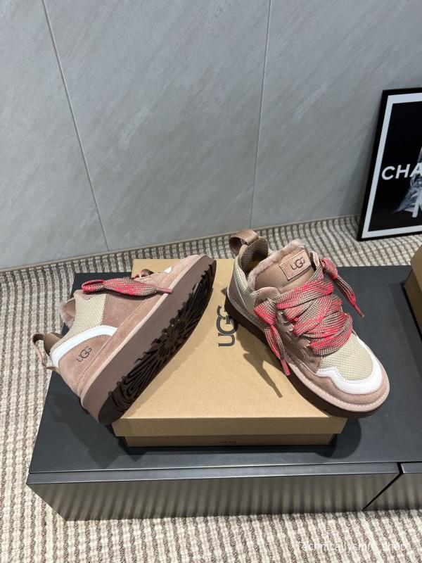 UGG Platform Loafers Series Round Toe Chunky Sole Casual Shoes - MJ00270