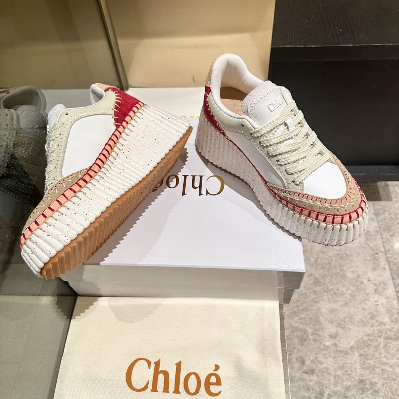 Chloe 2025/SS Hand-Stitched Mark Line Casual Shoes - LY00350