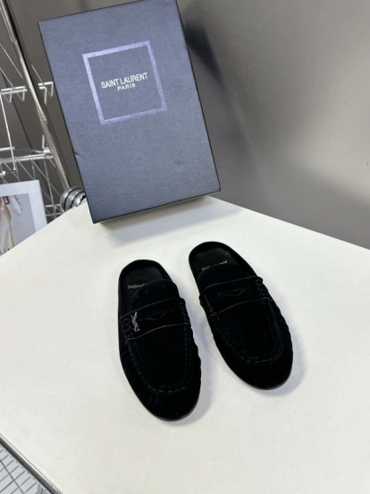 Saint Laurent Classic Loafer Mule Flats - KFY00320