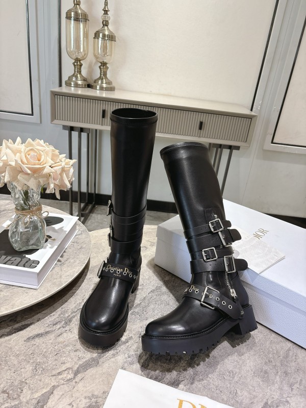 Dior Punk Style Strap Ankle Boots - KFY00470