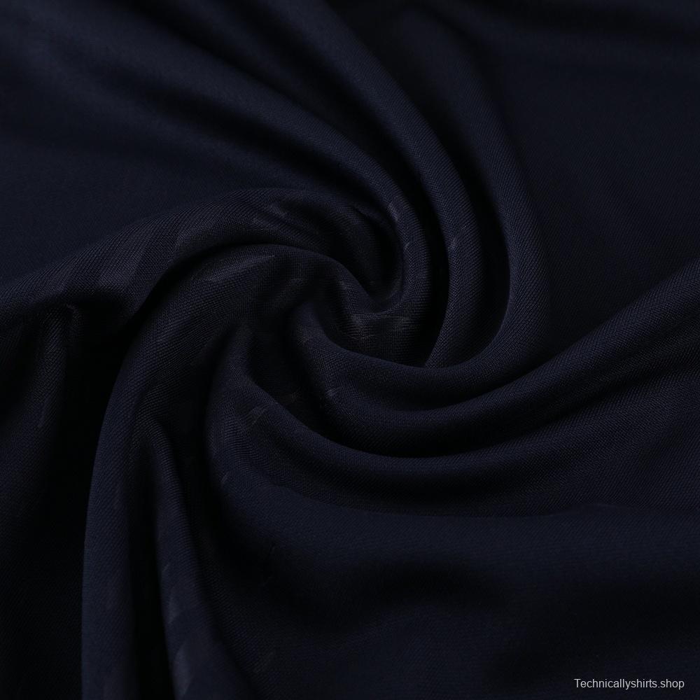 25/26 Real Madrid Royal Blue Half Zipper Jacket+Long Pants