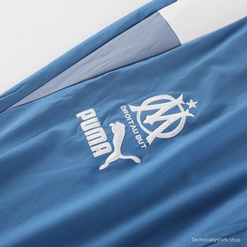 25/26 Olympique Marseille Half Zipper Jacket+Long Pants S-2XL