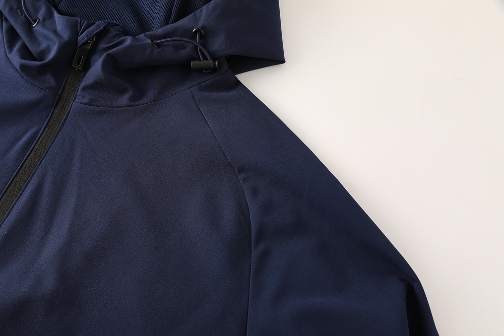 2025 Adidas Royal Blue Half Zipper Jacket+Long Pants S-2XL